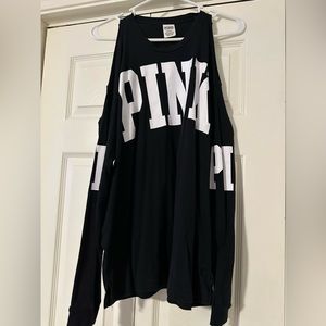 Victoria’s Secret pink women’s shoulderless long sleeve shirt